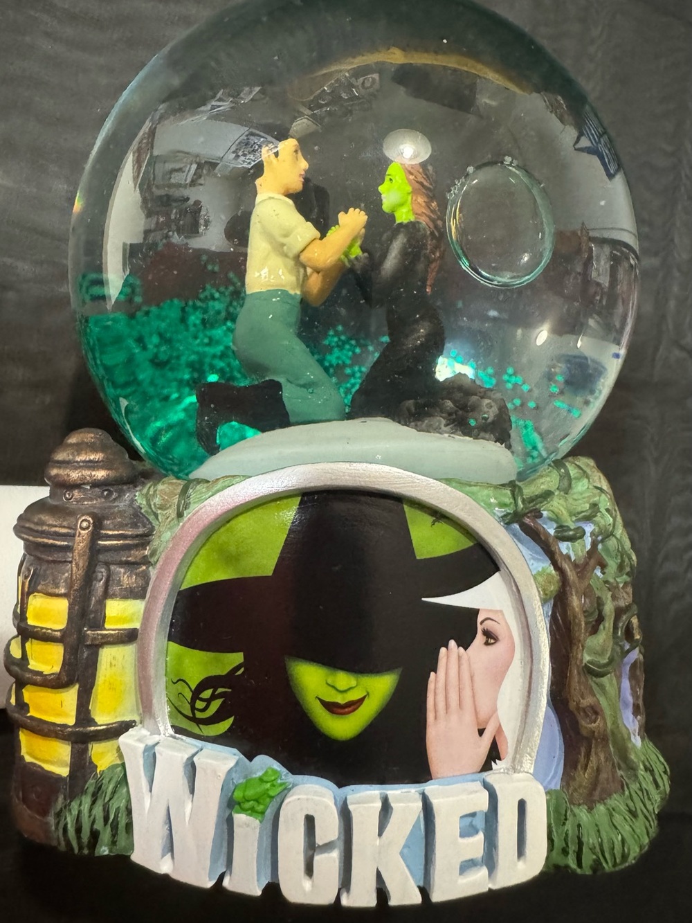 🧙‍♀️ WICKED The Broadway Musical Official Snow Globe “As Long As You’re Mine”